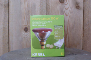 Photo de face ampoule infrarouge Kerbl "Par" 100W