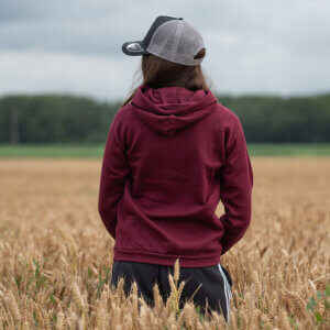 Sweat bordeaux dos