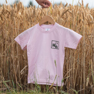 tee-shirt enfant rose face