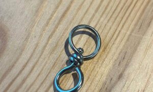 Émerillon inox à boucle rotative