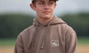 Sweat à capuche 280g/㎡ logo coeur et dos