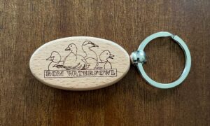 Porte clé ovale en bois