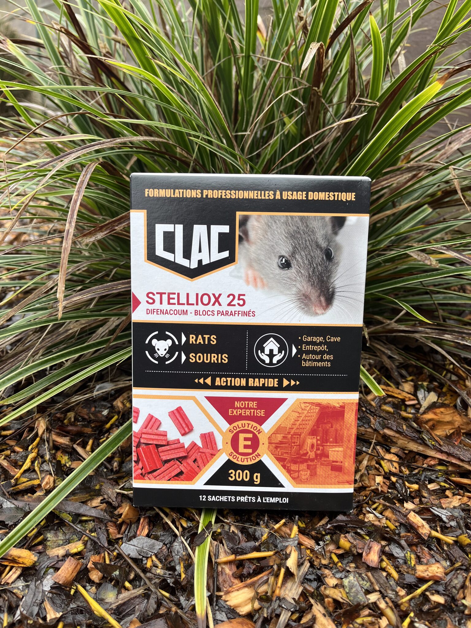 Plankie Rouge Rats Poison Clac Stelliox 25 – Appât bloc rats et souris - RomWaterfowl